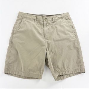 Johnnie O Flat Front Khaki Cotton Chino Shorts